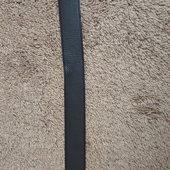 Coach Black Genuine Leather Belt with Silver Buckle As Is Rare Vintage - Picture 9 of 12